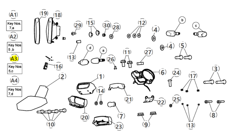 TRAFFICATOR ASSY WITH BULB - RLH - 587340D